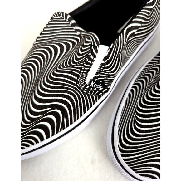 Keds shoes sz 8 NWOT Black and White swirl - Picture 6 of 7